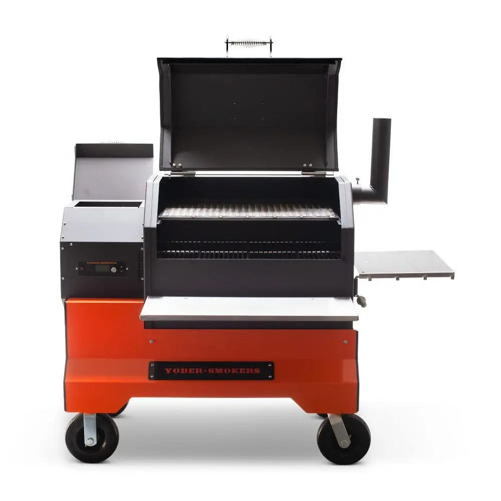 Yoder Smokers YS640s Pellet Grill on Competition Cart Outdoor Grills