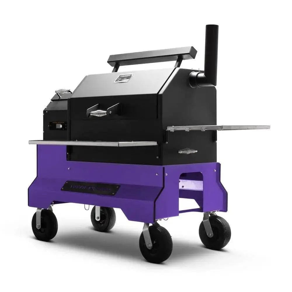 Yoder Smokers YS640s Pellet Grill on Competition Cart with Storage Drawer Outdoor Grill Purple / Wire Shelves / 8