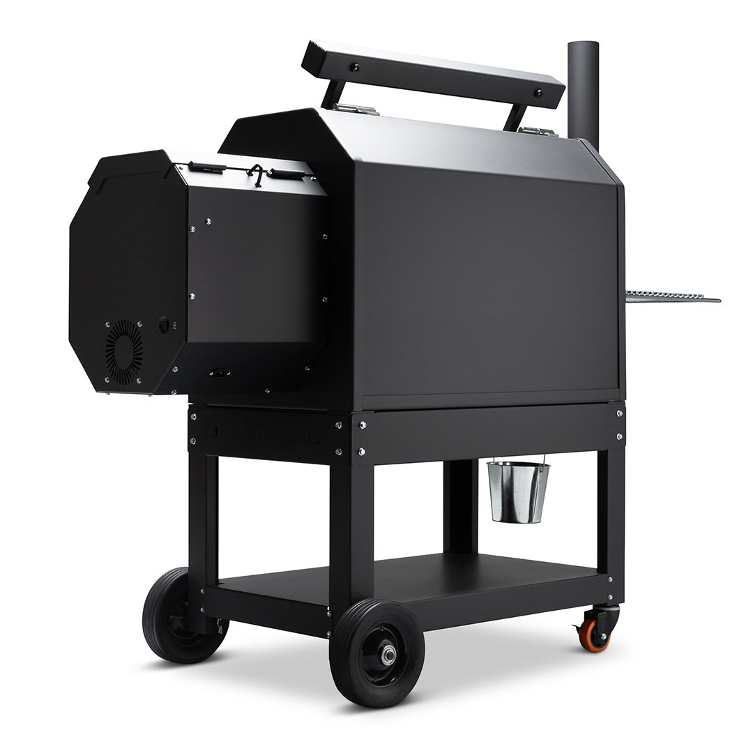 Yoder Smokers YS640s Pellet Grill with Right Side Hopper and ACS Outdoor Grills 12039470