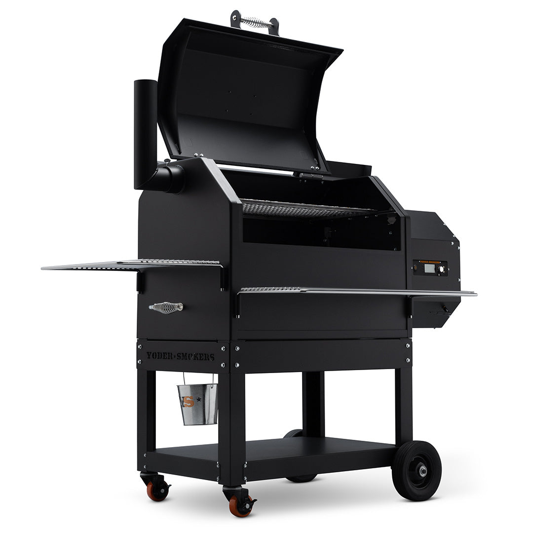 Yoder Smokers YS640s Pellet Grill with Right Side Hopper and ACS Outdoor Grills 12039470