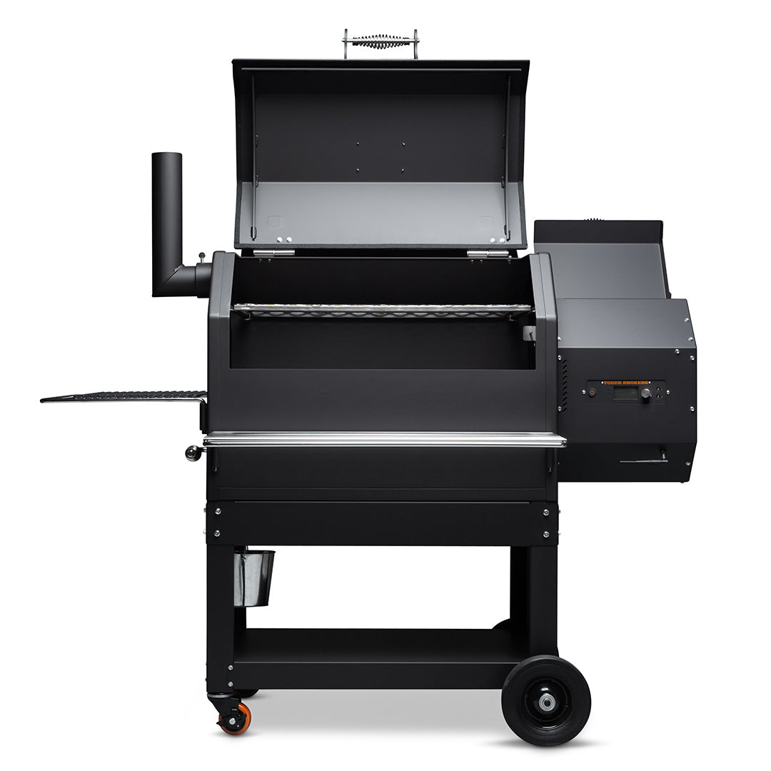 Yoder Smokers YS640s Pellet Grill with Right Side Hopper and ACS Outdoor Grills 12039470
