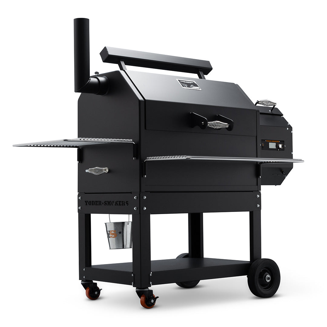 Yoder Smokers YS640s Pellet Grill with Right Side Hopper and ACS Outdoor Grills 12039470