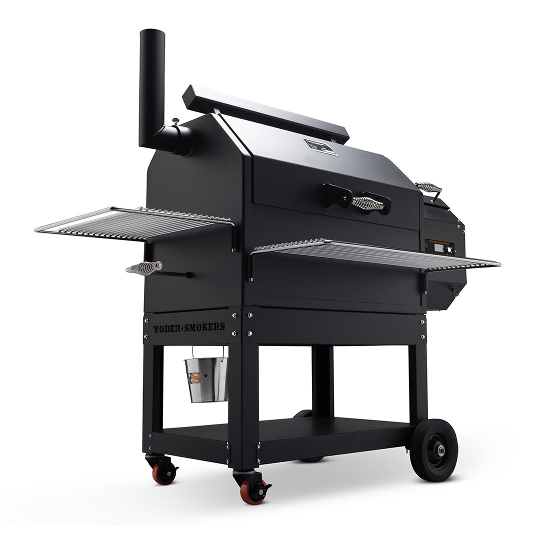 Yoder Smokers YS640s Pellet Grill with Right Side Hopper and ACS Outdoor Grills 12039470