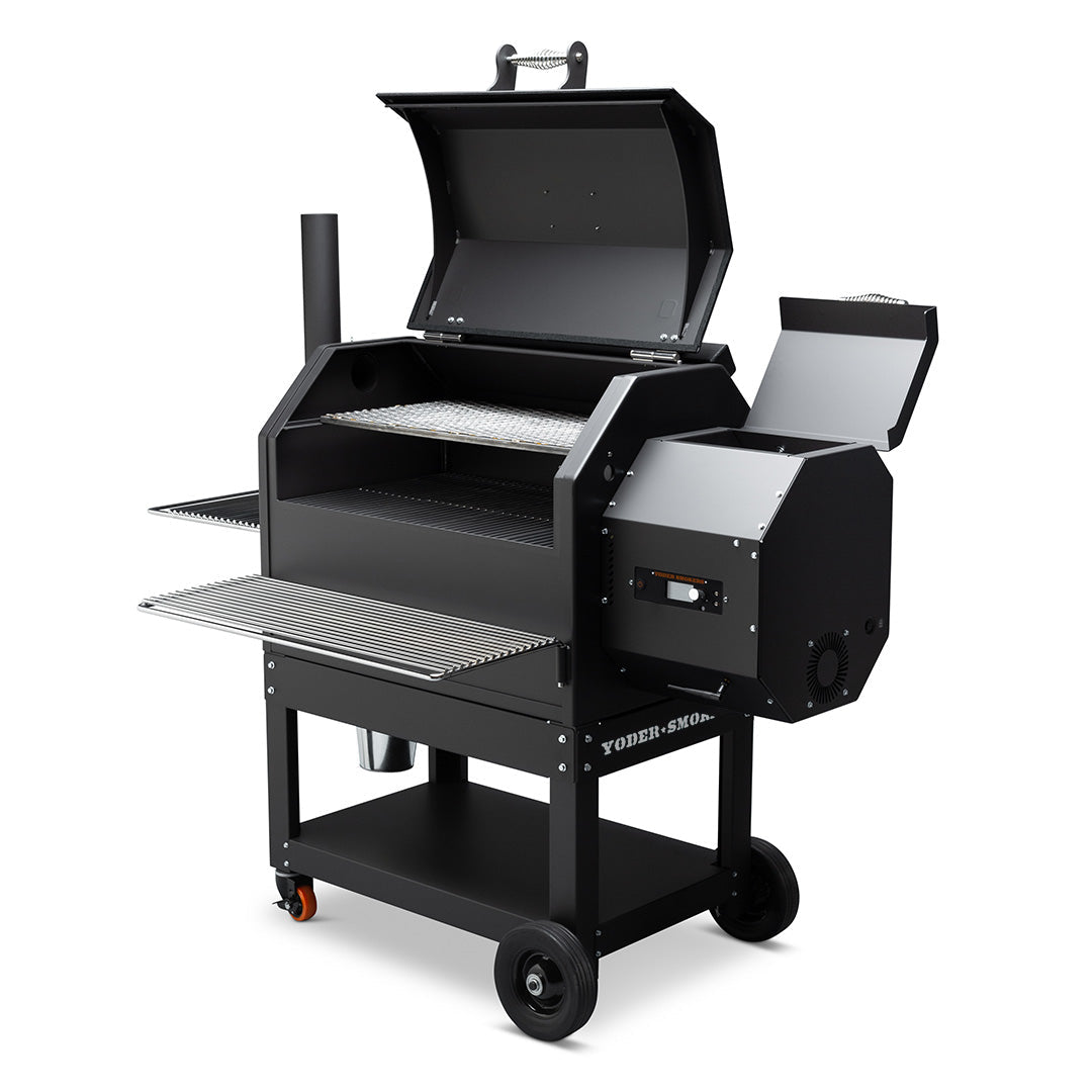 Yoder Smokers YS640s Pellet Grill with Right Side Hopper and ACS Outdoor Grills 12039470