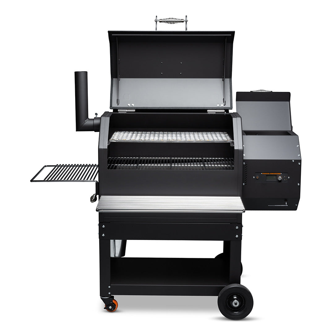 Yoder Smokers YS640s Pellet Grill with Right Side Hopper and ACS Outdoor Grills 12039470