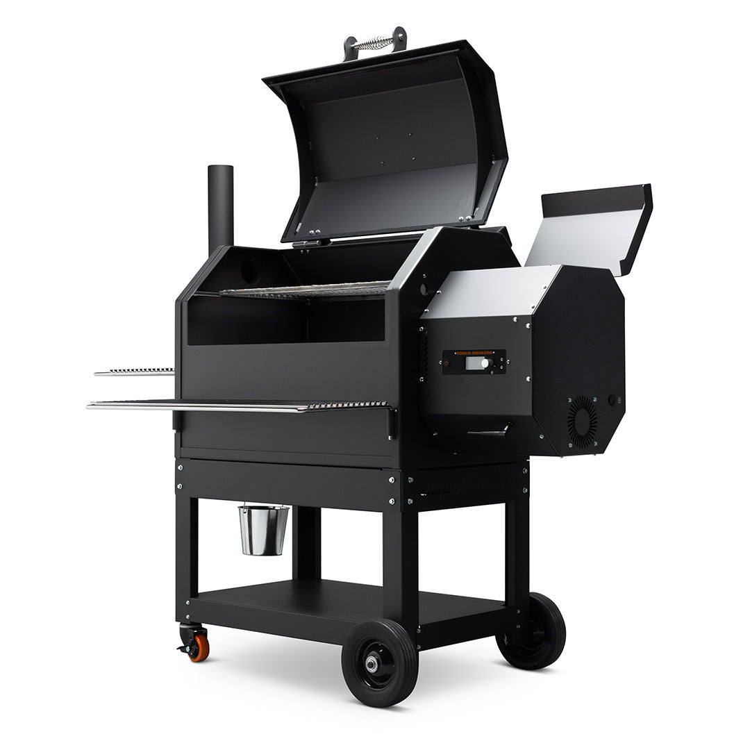 Yoder Smokers YS640s Pellet Grill with Right Side Hopper and ACS Outdoor Grills 12039470
