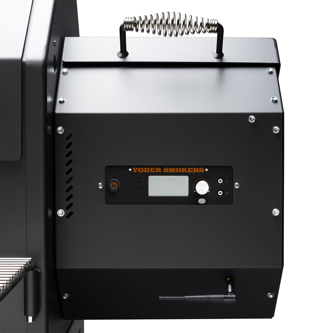 Yoder Smokers YS640s Pellet Grill with Right Side Hopper and ACS Outdoor Grills 12039470