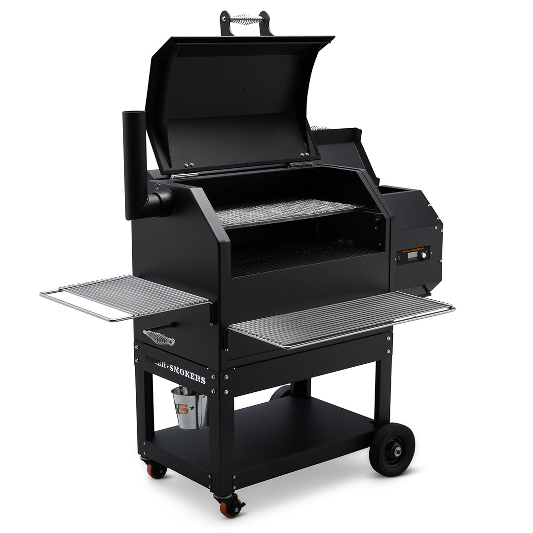 Yoder Smokers YS640s Pellet Grill with Right Side Hopper and ACS Outdoor Grills 12039470
