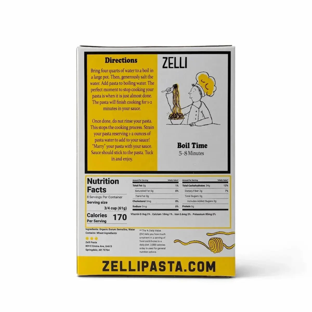 Zelli Pearl Couscous Dried Pasta, 16oz Pasta & Noodles 12044454