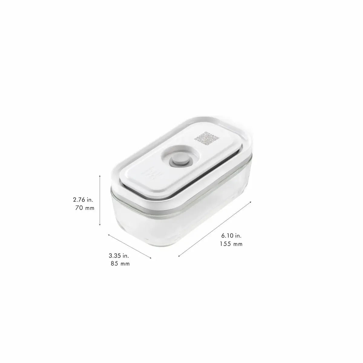 ZWILLING Fresh & Save 3-pc Vacuum Box Assorted Glass Container Set Kitchen Appliance Accessories 12045887