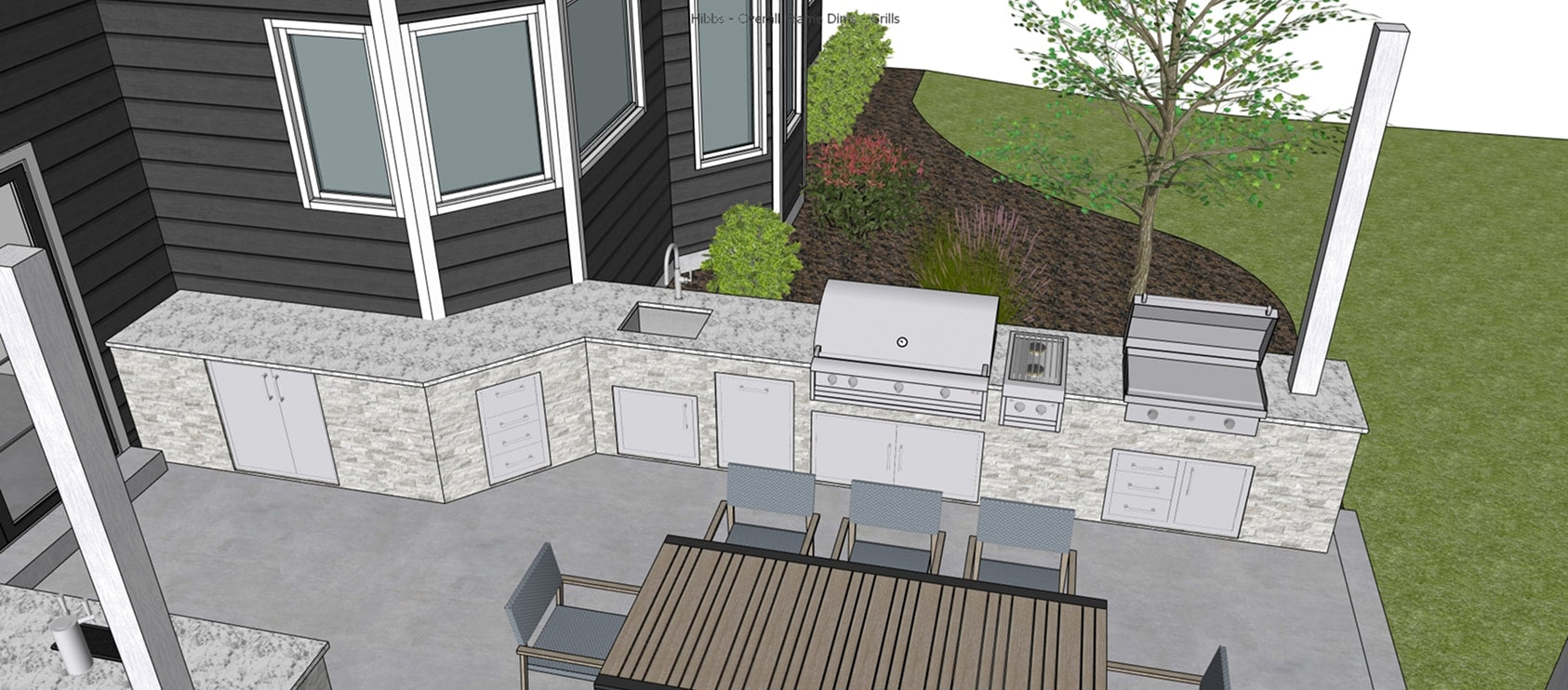 Outdoor Kitchen View 3