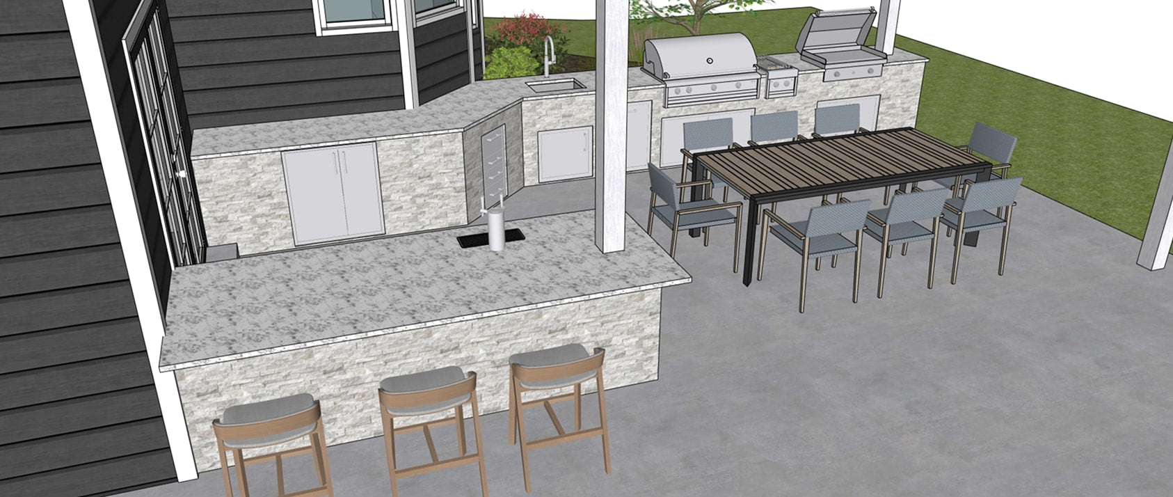Outdoor Kitchen View 4